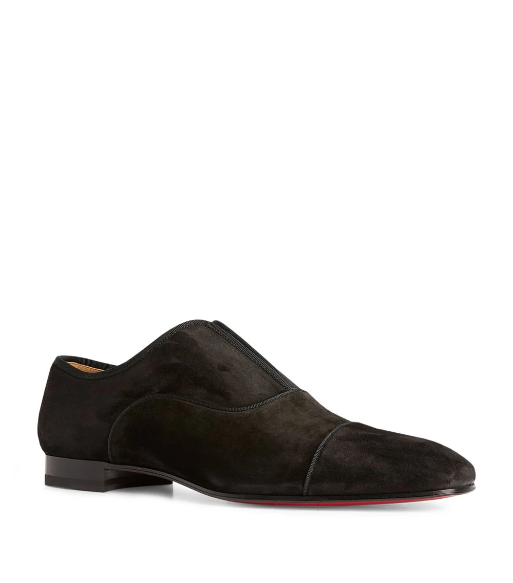 Christian Louboutin Alpha Male Suede Flat Loafers BK01 1 Christian Louboutin Alpha Male Suede Flat Loafers BK01