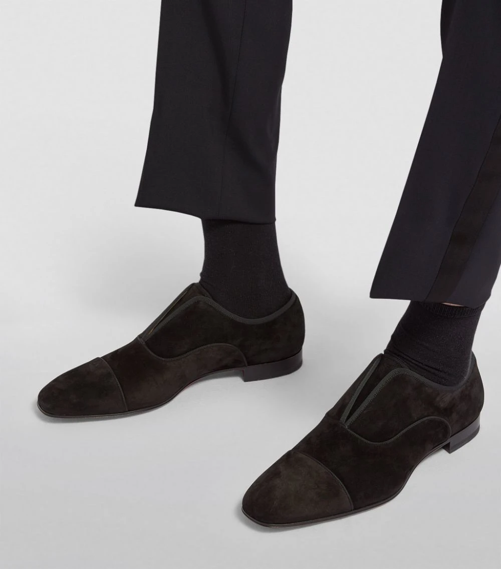 Christian Louboutin Alpha Male Suede Flat Loafers BK01 5 Christian Louboutin Alpha Male Suede Flat Loafers BK01 - Image 5