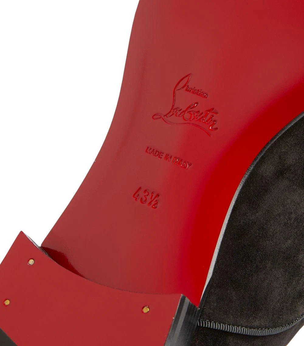 Christian Louboutin Alpha Male Suede Flat Loafers BK01 7 Christian Louboutin Alpha Male Suede Flat Loafers BK01 - Image 7