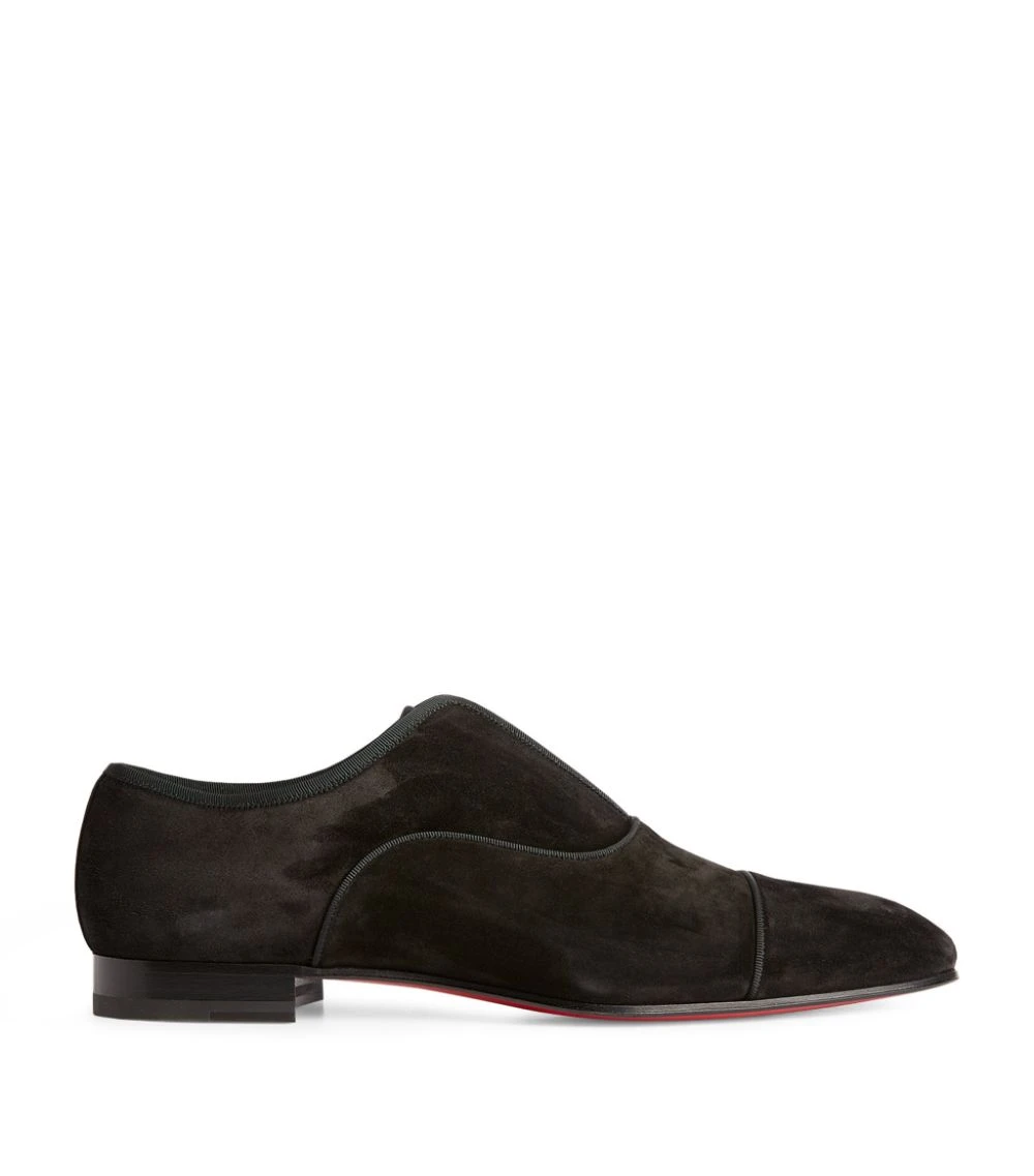 Christian Louboutin Alpha Male Suede Flat Loafers BK01 4 Christian Louboutin Alpha Male Suede Flat Loafers BK01 - Image 4
