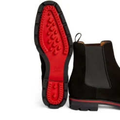 Christian Louboutin Alpinono Leather Ankle Boots BK01 Chelsea Boots -Christian Louboutin Online Shop christian louboutin alpinono leather ankle boots 16558850 32107092 1000