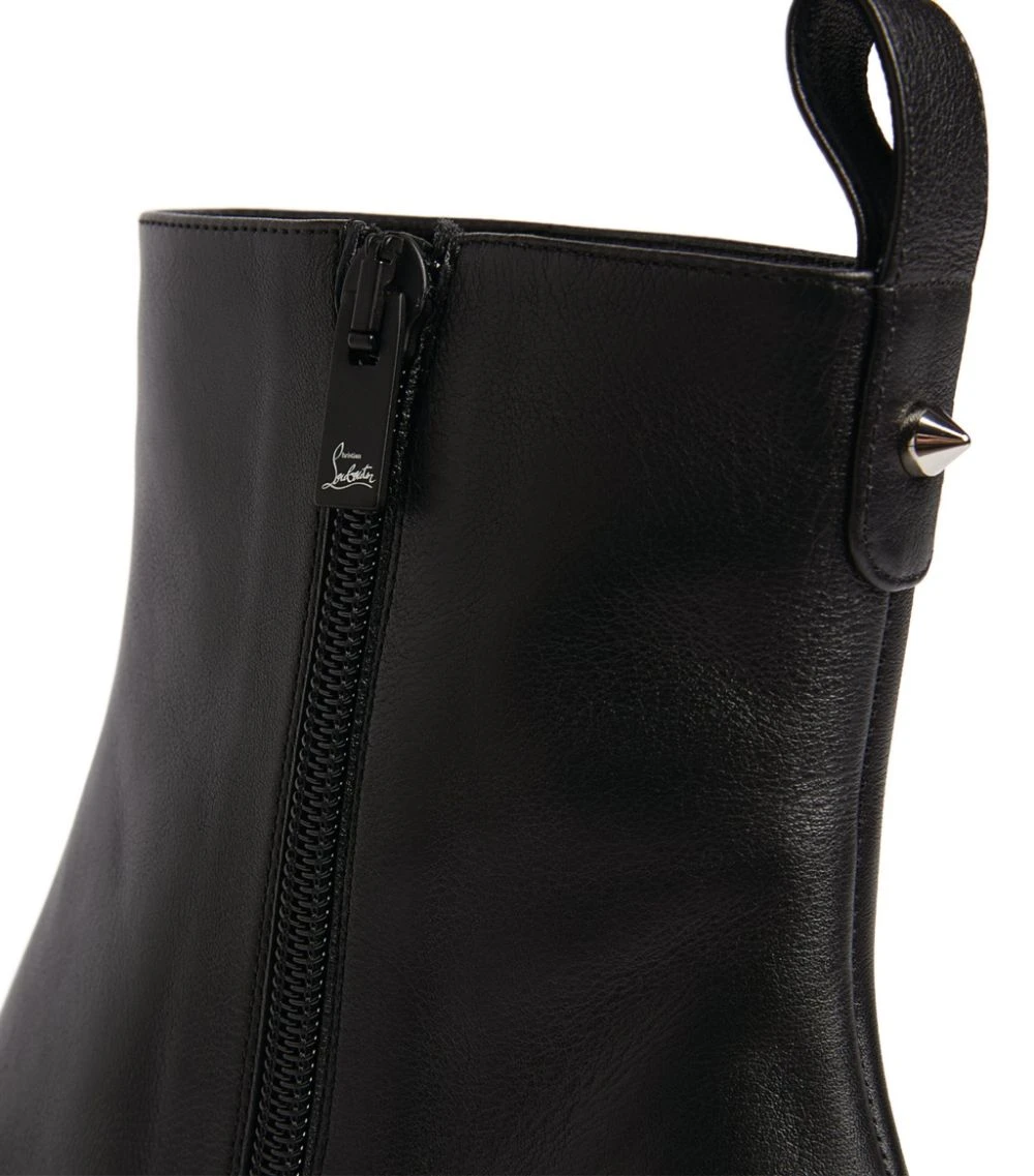 Christian Louboutin Antilop Leather Ankle Boots 55 BK01 6 Christian Louboutin Antilop Leather Ankle Boots 55 BK01 - Image 6