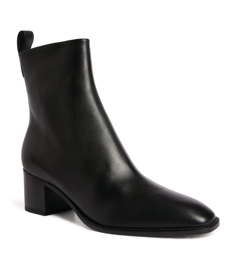 Christian Louboutin Antilop Leather Ankle Boots 55 BK01 3 Christian Louboutin Antilop Leather Ankle Boots 55 BK01 - Image 3