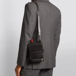 Christian Louboutin Benech Reporter Embellished Leather Messenger Bag B049 Messenger Bags -Christian Louboutin Online Shop christian louboutin benech reporter embellished leather messenger bag 16594087 32309296 1000