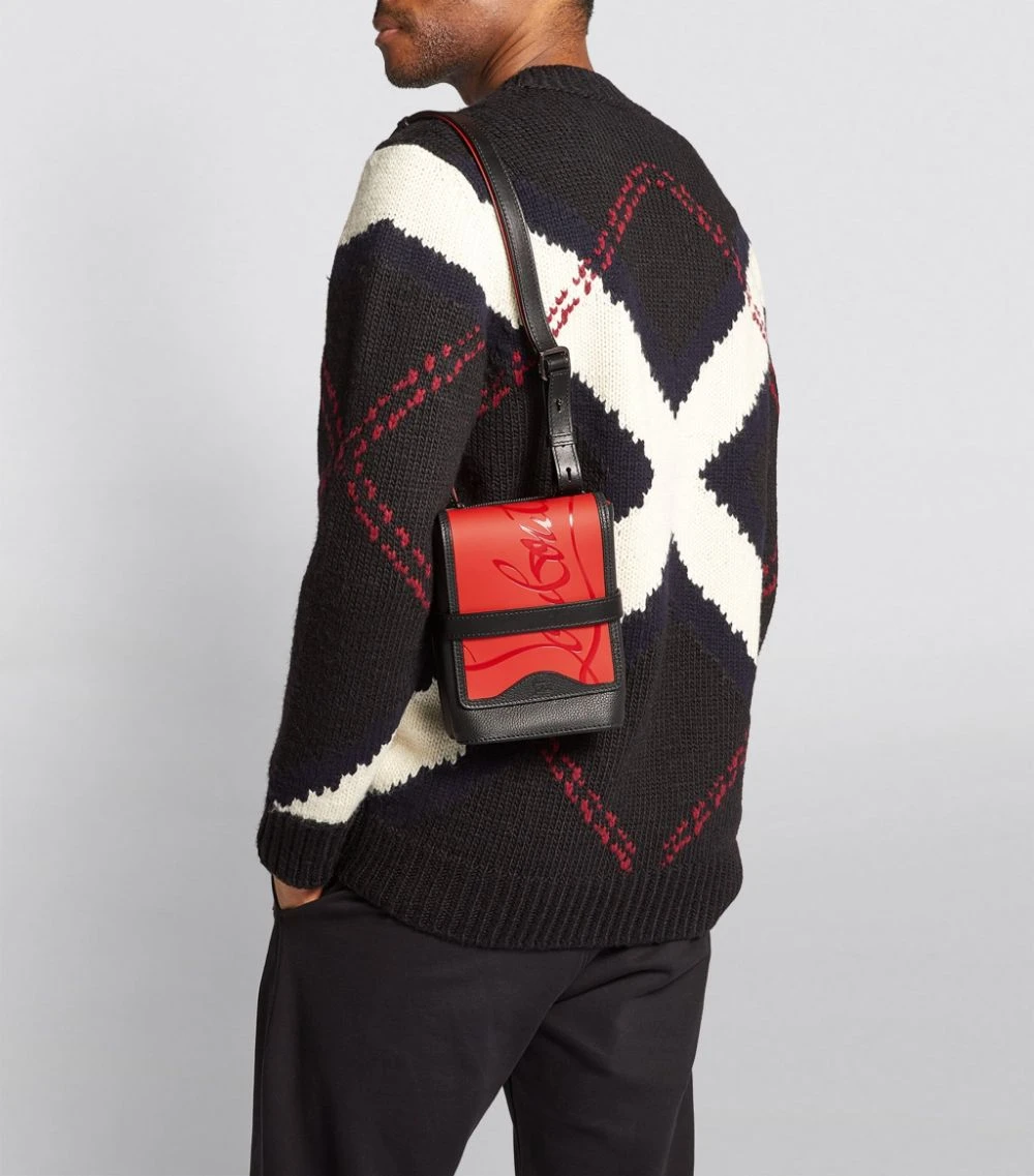 Christian Louboutin Benech Reporter Leather Cross-Body Bag H734 Messenger Bags 2 Christian Louboutin Benech Reporter Leather Cross-Body Bag H734 Messenger Bags - Image 2