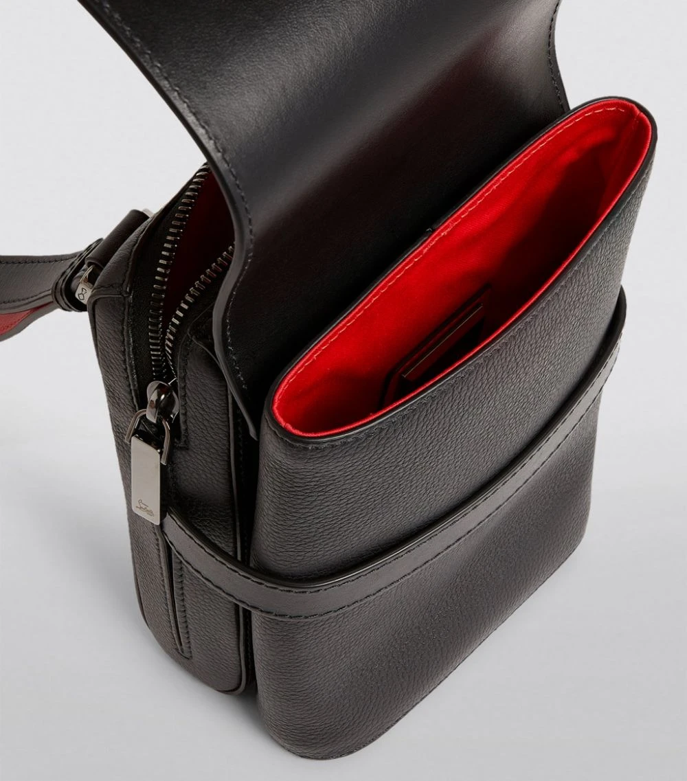 Christian Louboutin Benech Reporter Leather Cross-Body Bag H734 Messenger Bags 4 Christian Louboutin Benech Reporter Leather Cross-Body Bag H734 Messenger Bags - Image 4
