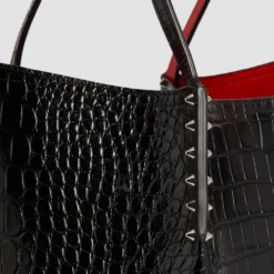 Christian Louboutin Cabarock Large Croc-Embossed Leather Cabarock Tote Bag BK01 Tote Bags -Christian Louboutin Online Shop christian louboutin cabarock large croc embossed leather cabarock tote bag 16561246 32105525 1000