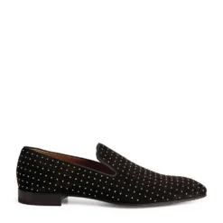 Christian Louboutin Dandelion Plume Suede Loafers BK01