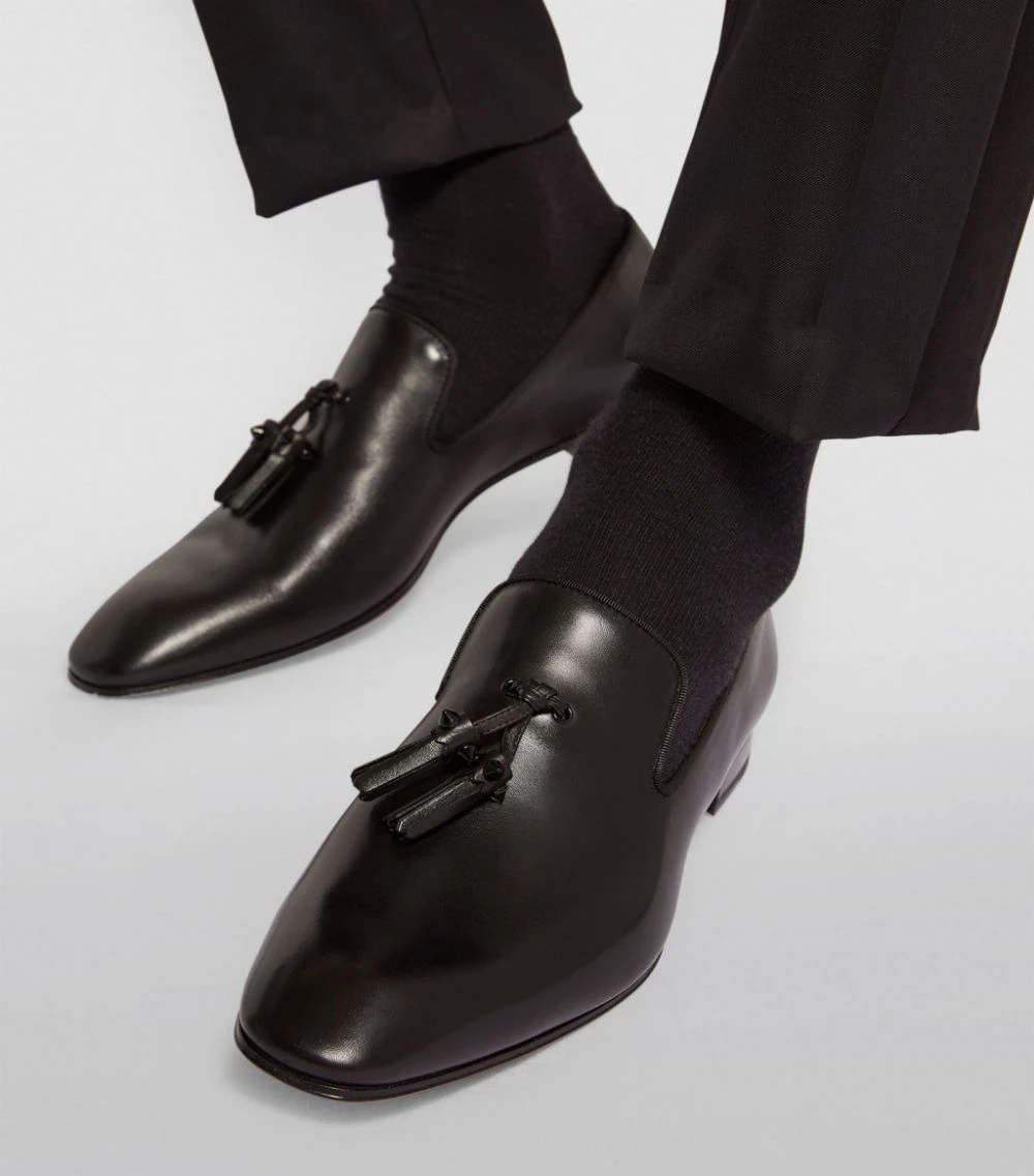 Christian Louboutin Dandelion Tassel Leather Loafers BK01 5 Christian Louboutin Dandelion Tassel Leather Loafers BK01 - Image 5