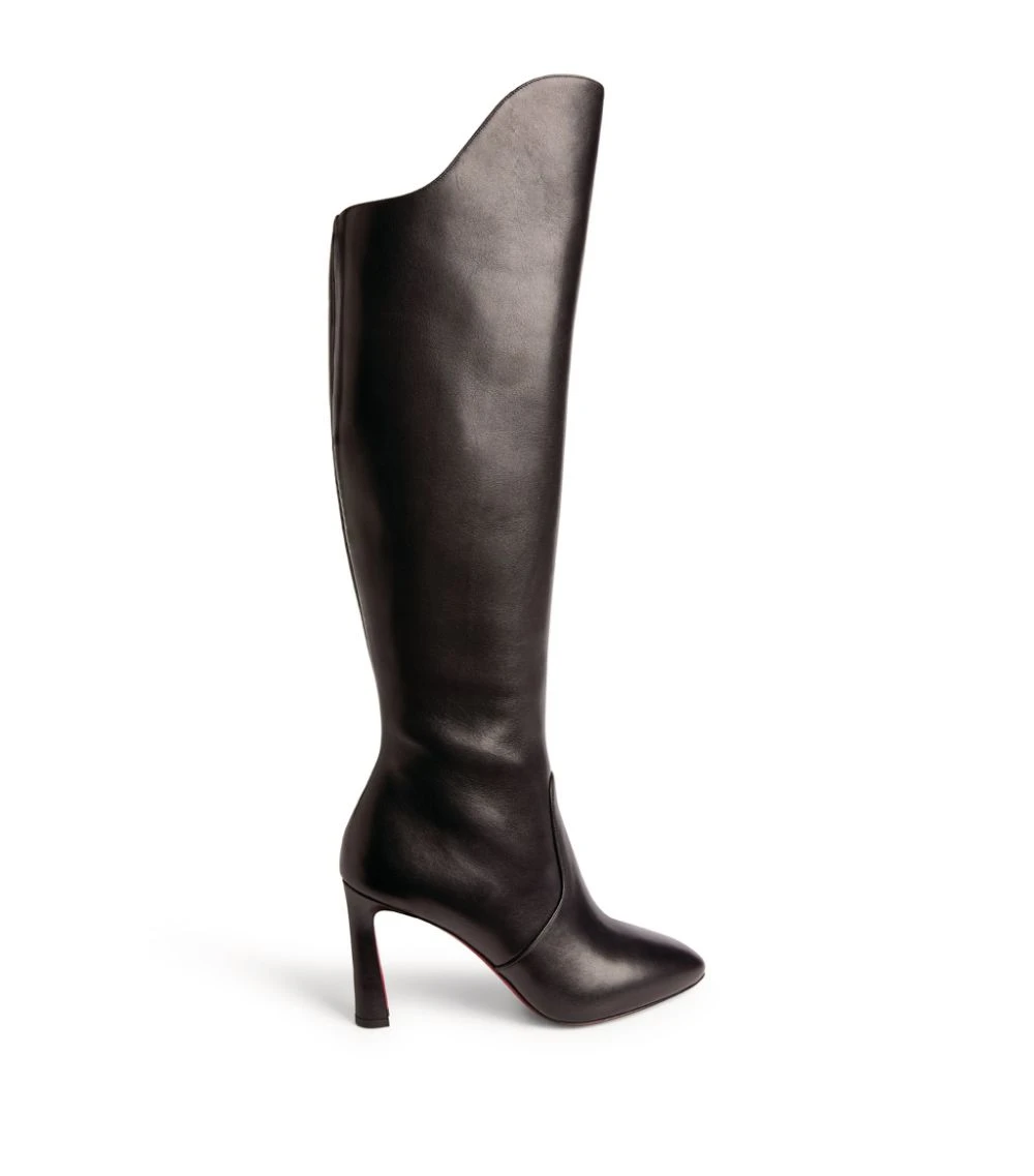Christian Louboutin Eleonor Botta Leather Knee-High Boots 85 BK01 Knee High Boots 3 Christian Louboutin Eleonor Botta Leather Knee-High Boots 85 BK01 Knee High Boots - Image 3