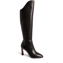 Christian Louboutin Eleonor Botta Leather Knee-High Boots 85 BK01 Knee High Boots