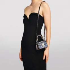 Christian Louboutin Elisa Nano Embroidered Top-Handle Bag J628 Top Handle Bags -Christian Louboutin Online Shop christian louboutin elisa nano embroidered top handle bag 16965465 33743459 1000