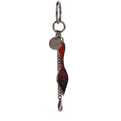 Christian Louboutin Embellished Red Sole Keyring B385 Charms