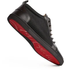 Christian Louboutin F.A.V Fique A Vontade Leather Sneakers BK01 Low-Top Sneakers -Christian Louboutin Online Shop christian louboutin f a v fique a vontade leather sneakers 17345092 35677975 1000