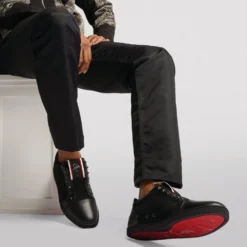 Christian Louboutin F.A.V Fique A Vontade Leather Sneakers BK01 Low-Top Sneakers -Christian Louboutin Online Shop christian louboutin f a v fique a vontade leather sneakers 17345092 35679814 1000