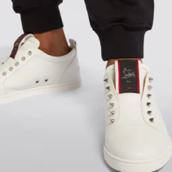 Christian Louboutin F.A.V Fiquea Vontade Leather Slip-On Sneakers WH01 -Christian Louboutin Online Shop christian louboutin f a v fiquea vontade leather slip on sneakers 16567627 32138426 1000