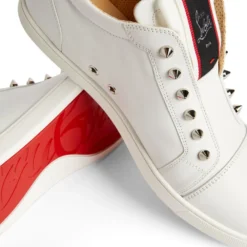 Christian Louboutin F.A.V Fiquea Vontade Leather Slip-On Sneakers WH01 -Christian Louboutin Online Shop christian louboutin f a v fiquea vontade leather slip on sneakers 16567627 32138436 1000