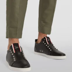 Christian Louboutin F.A.V Fiquea Vontade Leather Sneakers BK01 Slip-On Sneakers 11 Christian Louboutin F.A.V Fiquea Vontade Leather Sneakers BK01 Slip-On Sneakers -Christian Louboutin Online Shop christian louboutin f a v fiquea vontade leather sneakers 16594099 32308776 1000