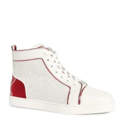 Christian Louboutin Fun Louis Leather High-Top Sneakers Q647