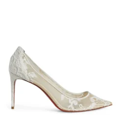 Christian Louboutin Galativi Leather Lace Pumps 85 W204 Courts