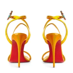 Christian Louboutin Goldie Joli Embellished Leather Sandals 100 Y249 Heeled Sandals -Christian Louboutin Online Shop christian louboutin goldie joli embellished leather sandals 100 17762848 37342620 1000