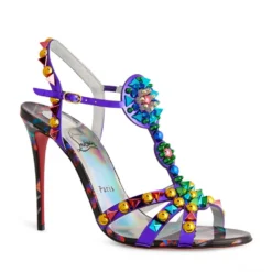 Christian Louboutin Goldora Embellished Leather Sandals 100 J991 Heeled Sandals -Christian Louboutin Online Shop christian louboutin goldora embellished leather sandals 100 17762710 37314009 1000