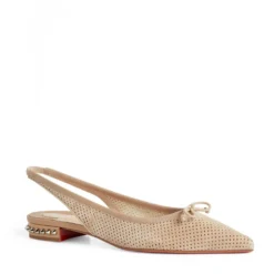 Christian Louboutin Hall Sling Studded Leather Flats N254 Ballet Flats