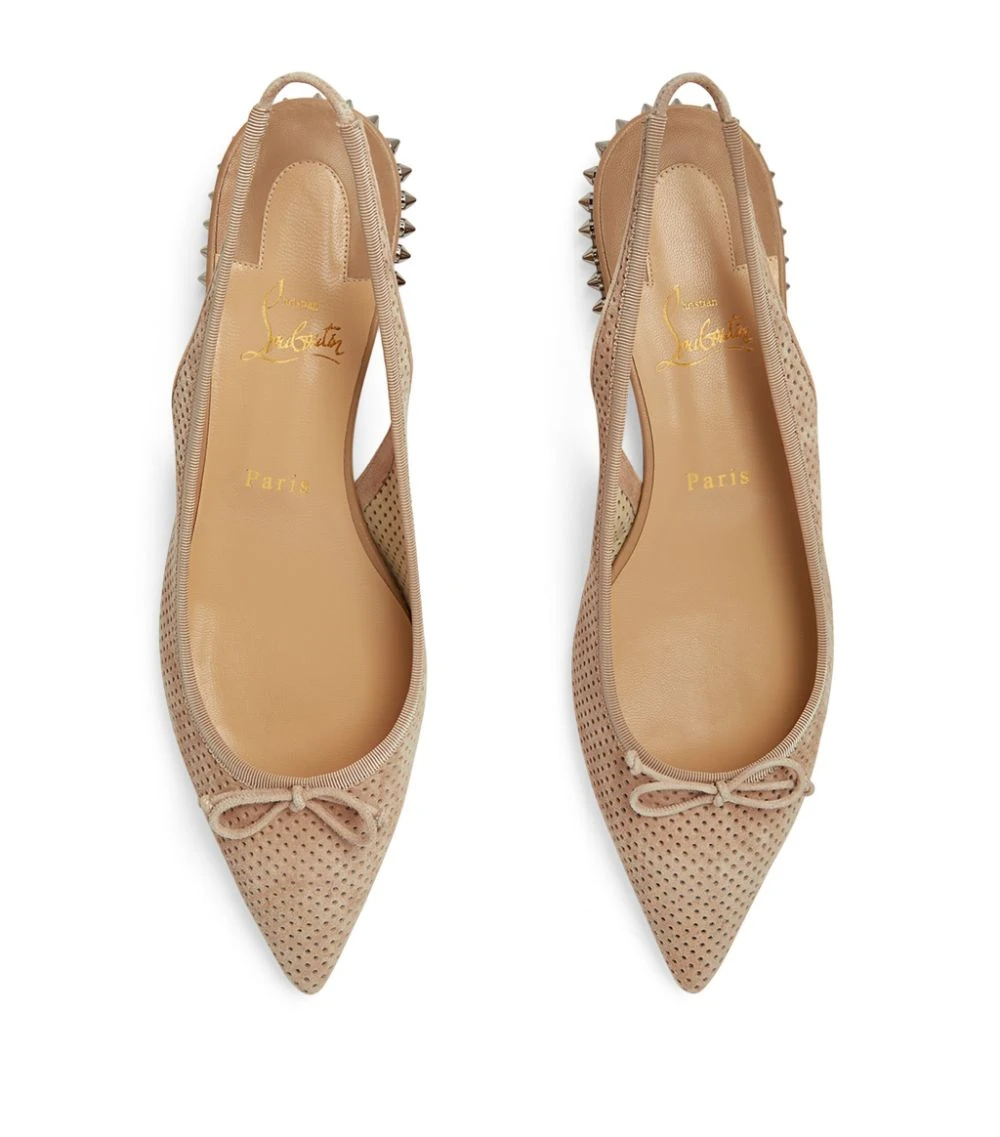 Christian Louboutin Hall Sling Studded Leather Flats N254 Ballet Flats 2 Christian Louboutin Hall Sling Studded Leather Flats N254 Ballet Flats - Image 2