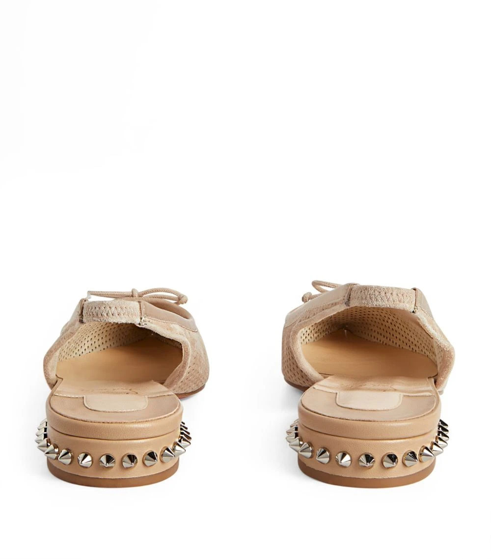 Christian Louboutin Hall Sling Studded Leather Flats N254 Ballet Flats 3 Christian Louboutin Hall Sling Studded Leather Flats N254 Ballet Flats - Image 3