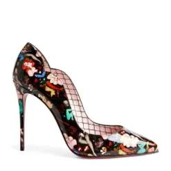 Christian Louboutin Hot Chick Patent Leather Pumps 100 J906 Courts