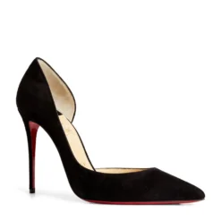 Christian Louboutin Iriza Suede Pumps 100 BK01 Courts