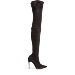 Christian Louboutin Kate Botta Alta Suede Over-The-Knee Boots 100 BK01 Over the Knee Boots