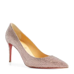 Christian Louboutin Kate Embellished Suede Pumps 85 P507 Courts