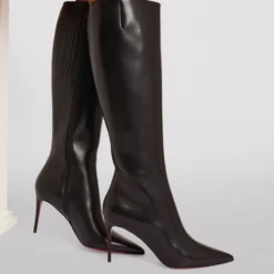 Christian Louboutin Kate Leather Boots 85 BK01 Knee High Boots -Christian Louboutin Online Shop christian louboutin kate leather boots 85 17378513 35874831 1000