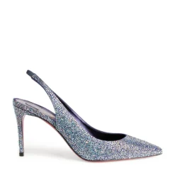 Christian Louboutin Kate Sling Strass Pumps 85 J743 Slingback Heels