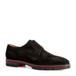 Christian Louboutin Laurlaf Suede Brogues BK01 Smart Shoes