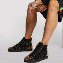 Christian Louboutin Lou Spikes 2 Plume Suede High-Top Sneakers H509 12 Christian Louboutin Lou Spikes 2 Plume Suede High-Top Sneakers H509 -Christian Louboutin Online Shop christian louboutin lou spikes 2 plume suede high top sneakers 16867294 33414566 1000
