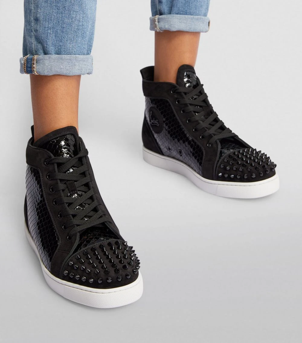 Christian Louboutin Lou Spikes High-Top Leather Sneakers CM53 High-Top Sneakers 2 Christian Louboutin Lou Spikes High-Top Leather Sneakers CM53 High-Top Sneakers - Image 2