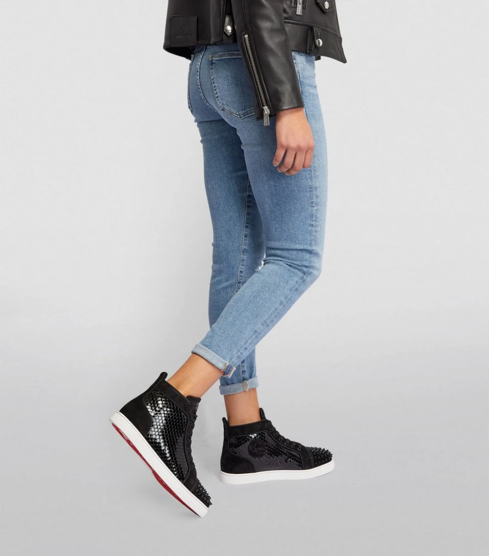 Christian Louboutin Lou Spikes High-Top Leather Sneakers CM53 High-Top Sneakers 6 Christian Louboutin Lou Spikes High-Top Leather Sneakers CM53 High-Top Sneakers - Image 6