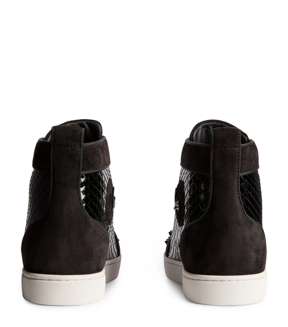 Christian Louboutin Lou Spikes High-Top Leather Sneakers CM53 High-Top Sneakers 4 Christian Louboutin Lou Spikes High-Top Leather Sneakers CM53 High-Top Sneakers - Image 4