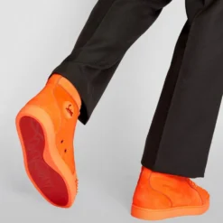 Christian Louboutin Lou Spikes Orlato Suede High-Top Sneakers O214 -Christian Louboutin Online Shop christian louboutin lou spikes orlato suede high top sneakers 17650085 37539864 1000