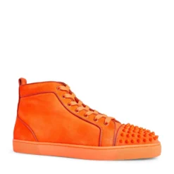 Christian Louboutin Lou Spikes Orlato Suede High-Top Sneakers O214 -Christian Louboutin Online Shop christian louboutin lou spikes orlato suede high top sneakers 17650085 37542249 1000