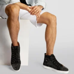 Christian Louboutin Lou Spikes Orlato Velvet High-Top Sneakers BK65 12 Christian Louboutin Lou Spikes Orlato Velvet High-Top Sneakers BK65 -Christian Louboutin Online Shop christian louboutin lou spikes orlato velvet high top sneakers 17764930 37487207 1000