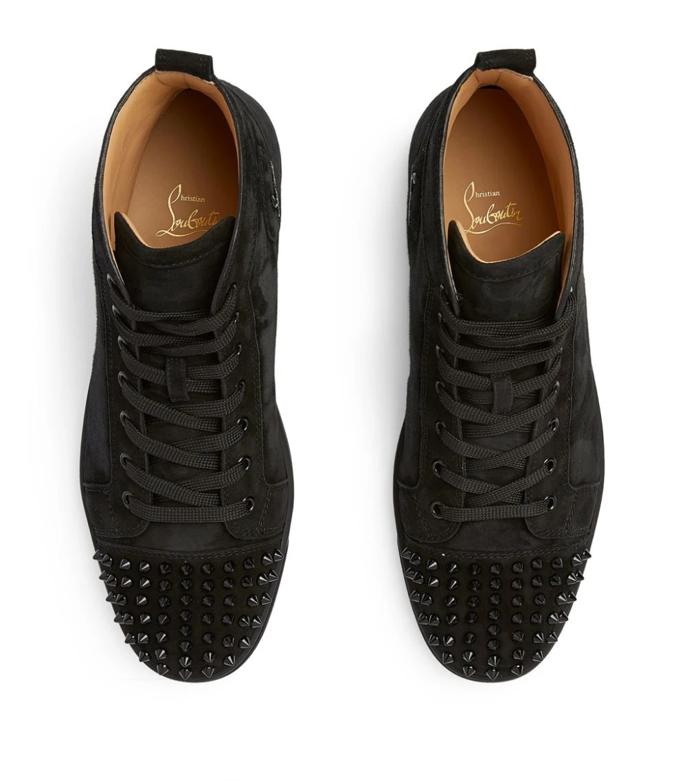 Christian Louboutin Lou Spikes Suede High-Top Sneakers B049 Slip-On Sneakers 2 Christian Louboutin Lou Spikes Suede High-Top Sneakers B049 Slip-On Sneakers - Image 2