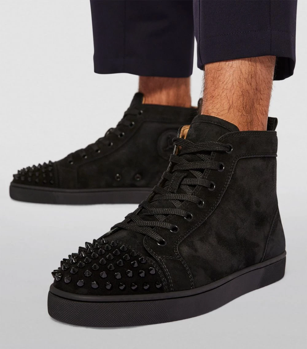 Christian Louboutin Lou Spikes Suede High-Top Sneakers B049 Slip-On Sneakers 5 Christian Louboutin Lou Spikes Suede High-Top Sneakers B049 Slip-On Sneakers - Image 5