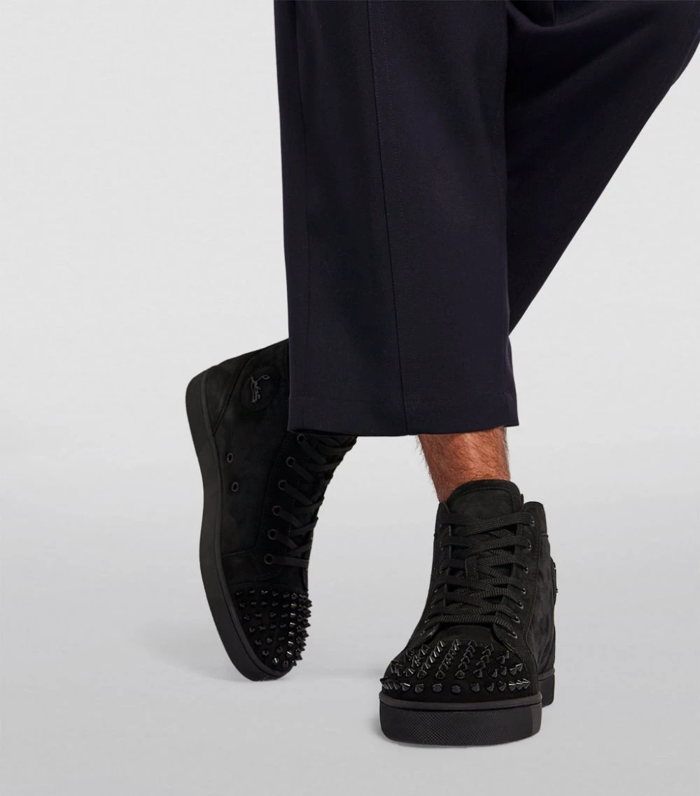 Christian Louboutin Lou Spikes Suede High-Top Sneakers B049 Slip-On Sneakers 6 Christian Louboutin Lou Spikes Suede High-Top Sneakers B049 Slip-On Sneakers - Image 6