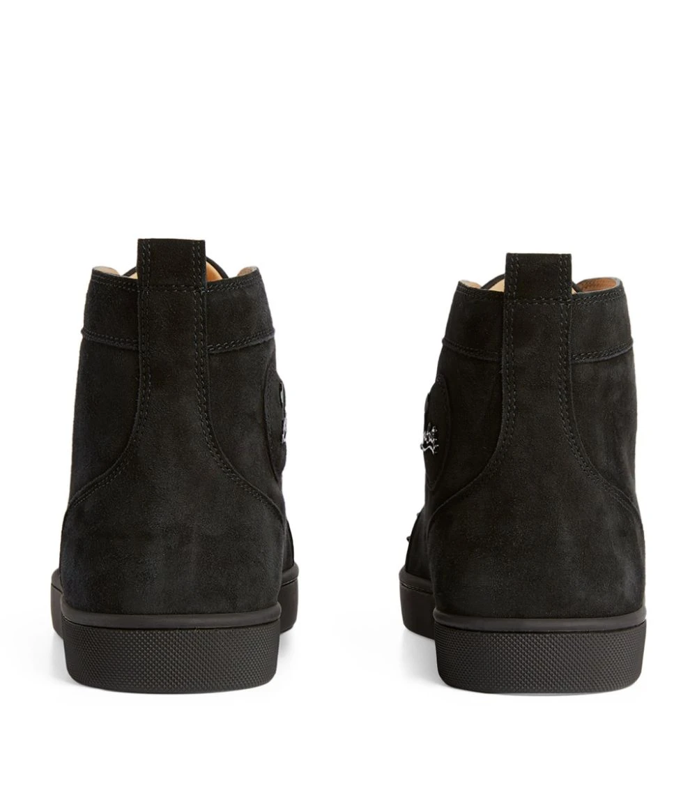 Christian Louboutin Lou Spikes Suede High-Top Sneakers B049 Slip-On Sneakers 3 Christian Louboutin Lou Spikes Suede High-Top Sneakers B049 Slip-On Sneakers - Image 3