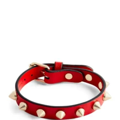 Christian Louboutin Loubilink Leather Bracelet R258 Charms