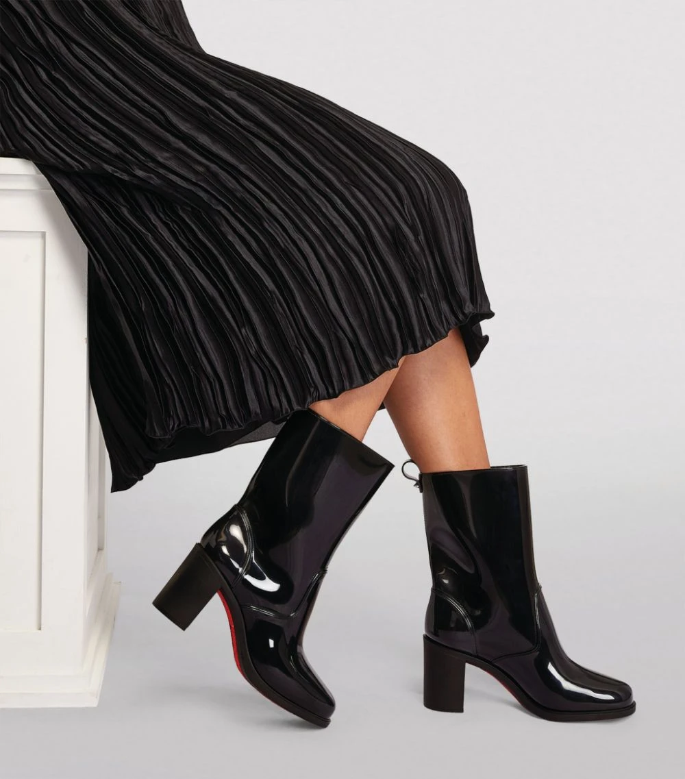 Christian Louboutin Loubirain Boots 70 BK01 Ankle Boots 4 Christian Louboutin Loubirain Boots 70 BK01 Ankle Boots - Image 4