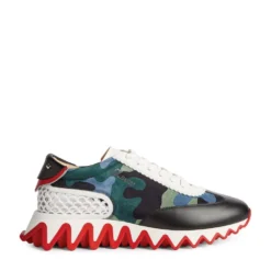 Christian Louboutin Loubishark Donna Suede Sneakers CMA3 Low-Top Sneakers